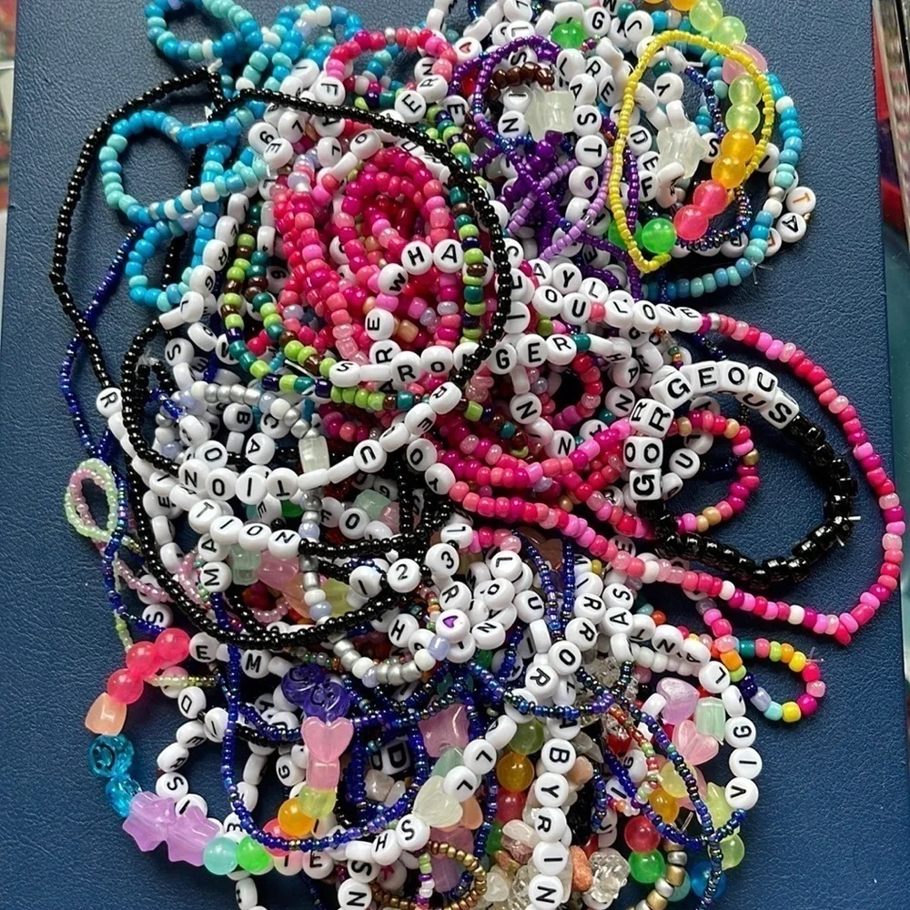Pack of 13 Friendship Bracelets for Trading—Assorted Eras—get ready 4 Vancouver - Picture 2 of 13